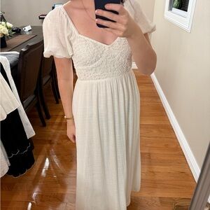 Top Shop Elegant White Lace Dress